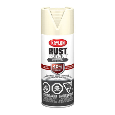 Krylon 469002 Rust Protector™ Enamel, Glossy Ivory, 340 g