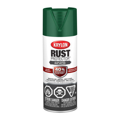 Krylon 469011 Rust Protector™ Enamel, Gloss, Forest Green,  340 g