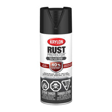 Load image into Gallery viewer, Krylon 469021 Rust Protector™ Enamel, Semi-Gloss, Black, 340 g