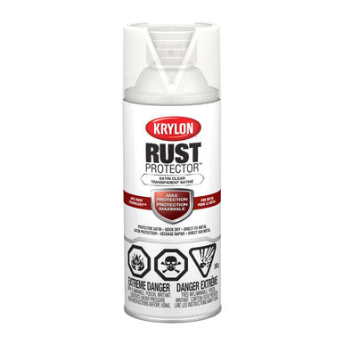 Krylon 469033 Rust Protector™ Enamel, Satin, Clear, 340 g