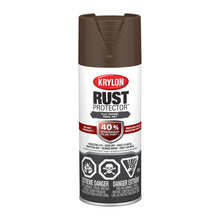 Load image into Gallery viewer, Krylon 469036 Rust Protector™ Enamel, Flat, Brown, 340 g