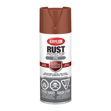 Krylon 469040 Rust Protector™ Enamel, Flat, Red Oxyde,  340 g