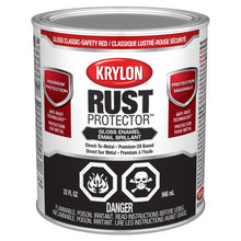 Load image into Gallery viewer, Krylon 469204 Rust Protector™ Brush On Enamel, Gloss, Classic Red, 946 mL