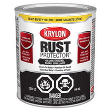 Load image into Gallery viewer, Krylon 469229 Rust Protector™ Brush On Enamel, Gloss, Yellow, 946 mL