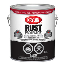 Load image into Gallery viewer, Krylon 469403 Rust Protector™ Brush On Enamel, Gloss, Classic Red, 3.78 L