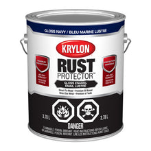Load image into Gallery viewer, Krylon 469413 Rust Protector™ Brush On Enamel, Gloss, Navy, 3.78 L