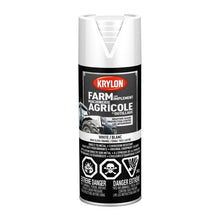 Load image into Gallery viewer, Krylon 41937 Farm &amp; Implement Spray Paint, High Gloss, White - 340g
