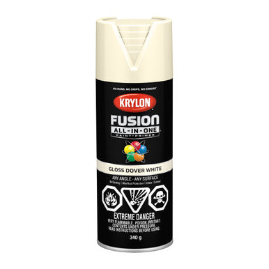 Krylon 42706 Fusion All-In-One™, Gloss, Dover White - 340g