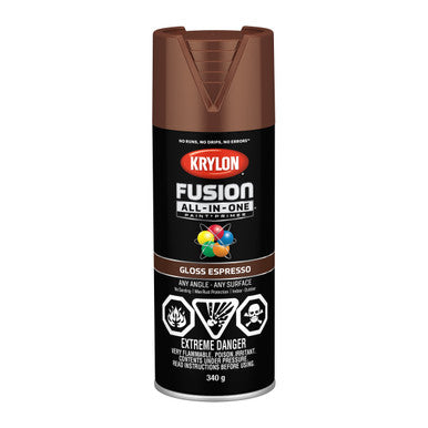 Krylon 42707 Fusion All-In-One™, Gloss, Espresso - 340g