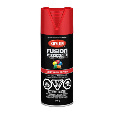 Krylon 42720 Fusion All-In-One™, Gloss, Red Pepper - 340g