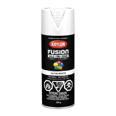 Krylon 42753 Fusion All-In-One™, Satin, White - 340g