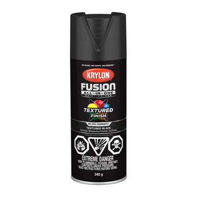 Krylon 42776 Fusion All-In-One™ Textured, Black - 340g