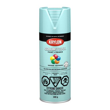 Krylon 45506 COLORmaxx™ Paint + Primer, Gloss, Ocean Breeze - 450g