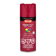 Load image into Gallery viewer, Krylon 45511 COLORmaxx Paint + Primer, Gloss, Cherry Red - 340g