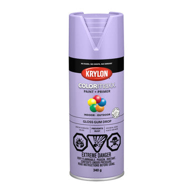 Krylon 45521 COLORmaxx™ Paint + Primer, Gloss, Gum Drop - 450g