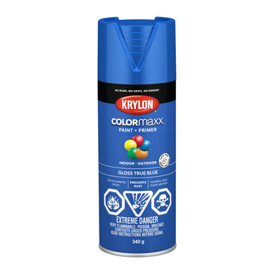 Krylon 45543 COLORmaxx™ Paint + Primer, Gloss, True Blue - 450g