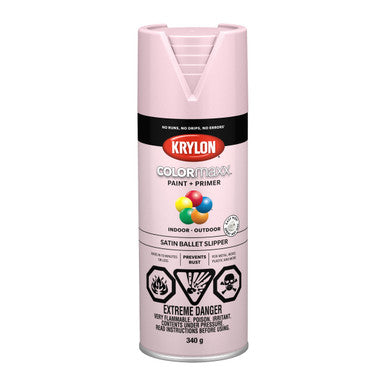 Krylon 45556 COLORmaxx™ Paint + Primer, Satin, Ballet Slipper - 450g