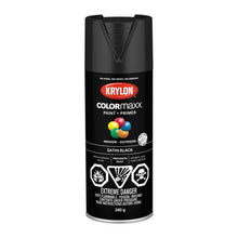 Load image into Gallery viewer, Krylon 45557 COLORmaxx Paint + Primer, Satin, Black - 340g