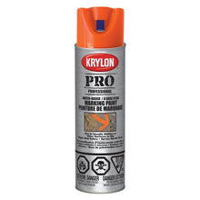 Load image into Gallery viewer, Krylon 458530 Krylon Professional Marking Paint - Water Based, Fluorescent Orange - 482g