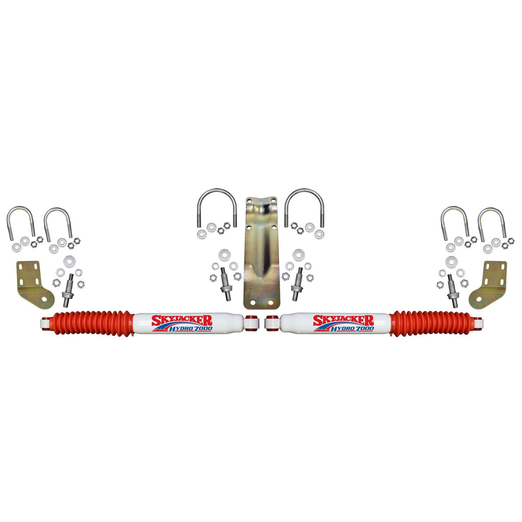 Skyjacker 7253 7000 Dual Stabilizer Kit With White Cylinders and Red Boots. for Select Ford F-250 Super Duty, Ford F-350 Super Duty