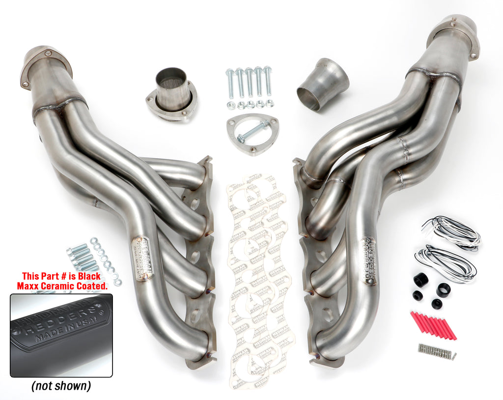 Hedman Hedders 72643 DISCONTINUED-Black 2 in. Long Headers For '06-20 Charger/Challenger 5.7-6.4L for Select Chrysler 300, Dodge Challenger, Dodge Charger, Dodge Magnum