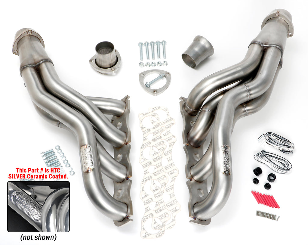 Hedman Hedders 72646 DISCONTINUED-Silver 2 in. Long Headers For '06-20 Charger/Challenger 5.7-6.4L for Select Chrysler 300, Dodge Challenger, Dodge Charger, Dodge Magnum