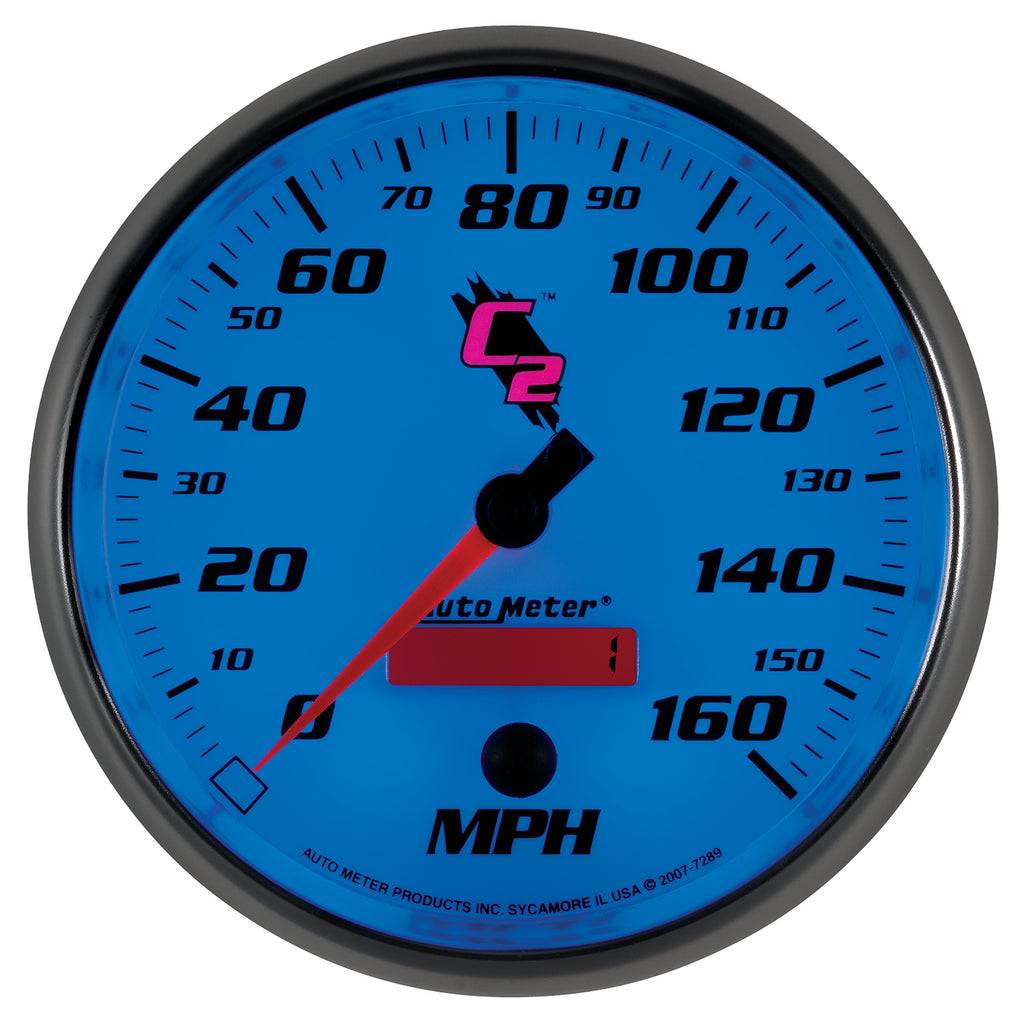 AutoMeter 7289 GAUGE, SPEEDOMETER, 5", 160MPH, ELEC. PROGRAMMABLE, C2