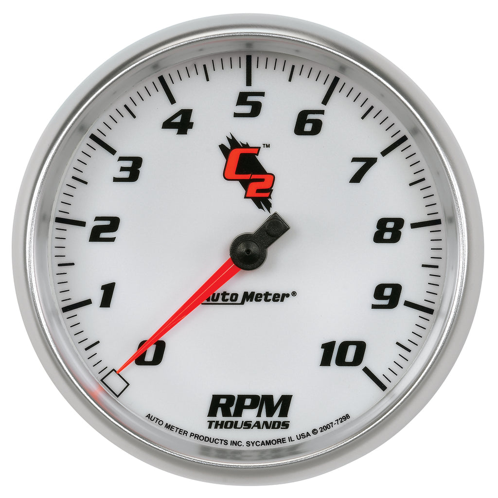 AutoMeter 7298 GAUGE, TACHOMETER, 5", 10K RPM, IN-DASH, C2