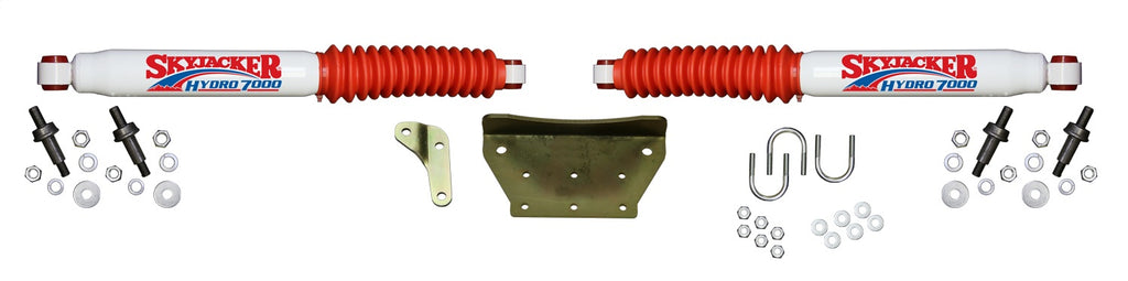 Skyjacker 7299 DUAL STAB KT; WHITE W/RED BO for Select Ford Excursion, Ford F-250, Ford F-250 Super Duty, Ford F-350 Super Duty