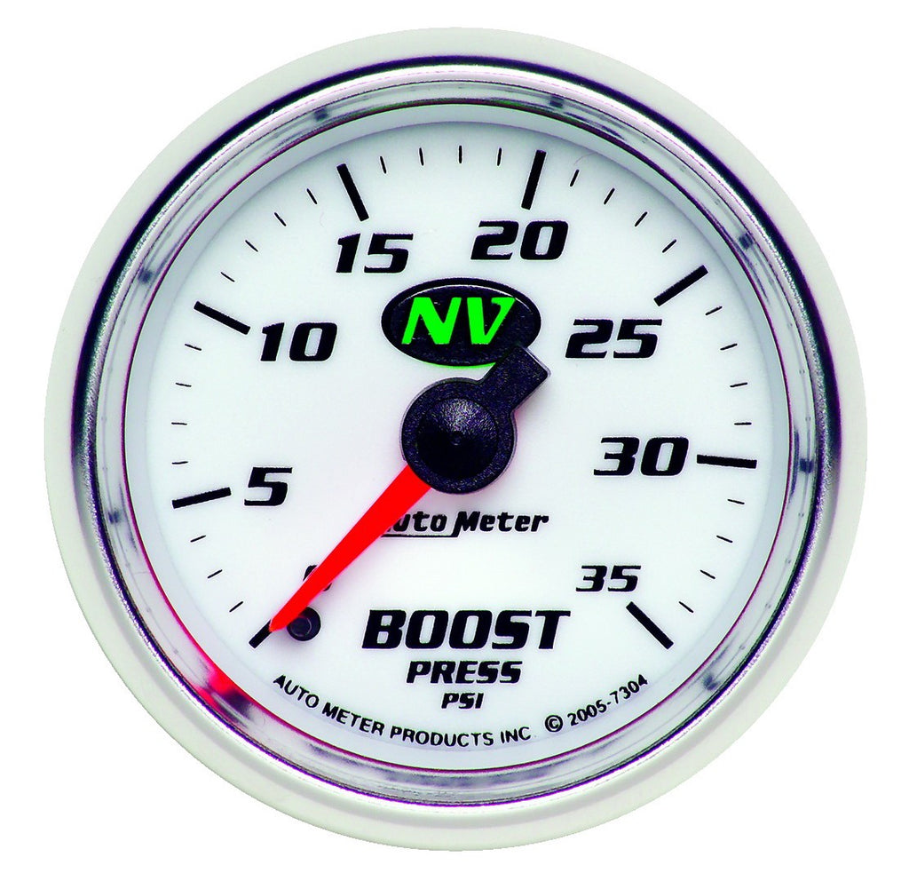 AutoMeter 7304 GAUGE, BOOST, 2 1/16", 35PSI, MECHANICAL, NV