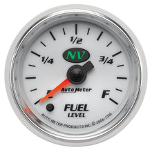 Load image into Gallery viewer, AutoMeter 7310 GAUGE, FUEL LEVEL, 2 1/16", 0-280O PROGRAMMABLE, NV