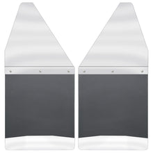 Load image into Gallery viewer, 7316-Chevroletdodge-Kick-Back-Mud-Flaps-Front-12In-Wide-Stainless-Steel-Top
