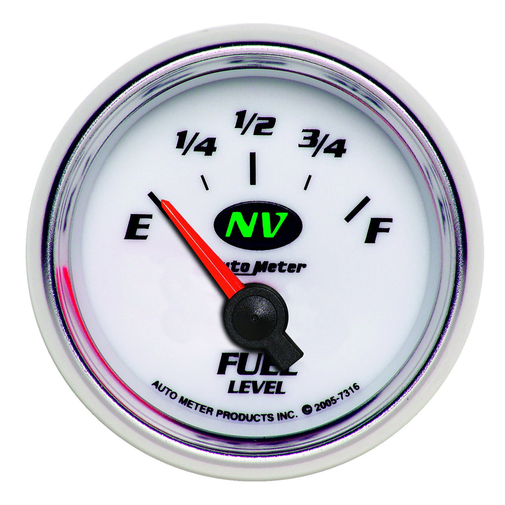 AutoMeter 7316 GAUGE, FUEL LEVEL, 2 1/16", 240OE TO 33OF, ELEC, NV