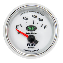 Load image into Gallery viewer, AutoMeter 7318 GAUGE, FUEL LEVEL, 2 1/16", 16OE TO 158OF, ELEC, NV
