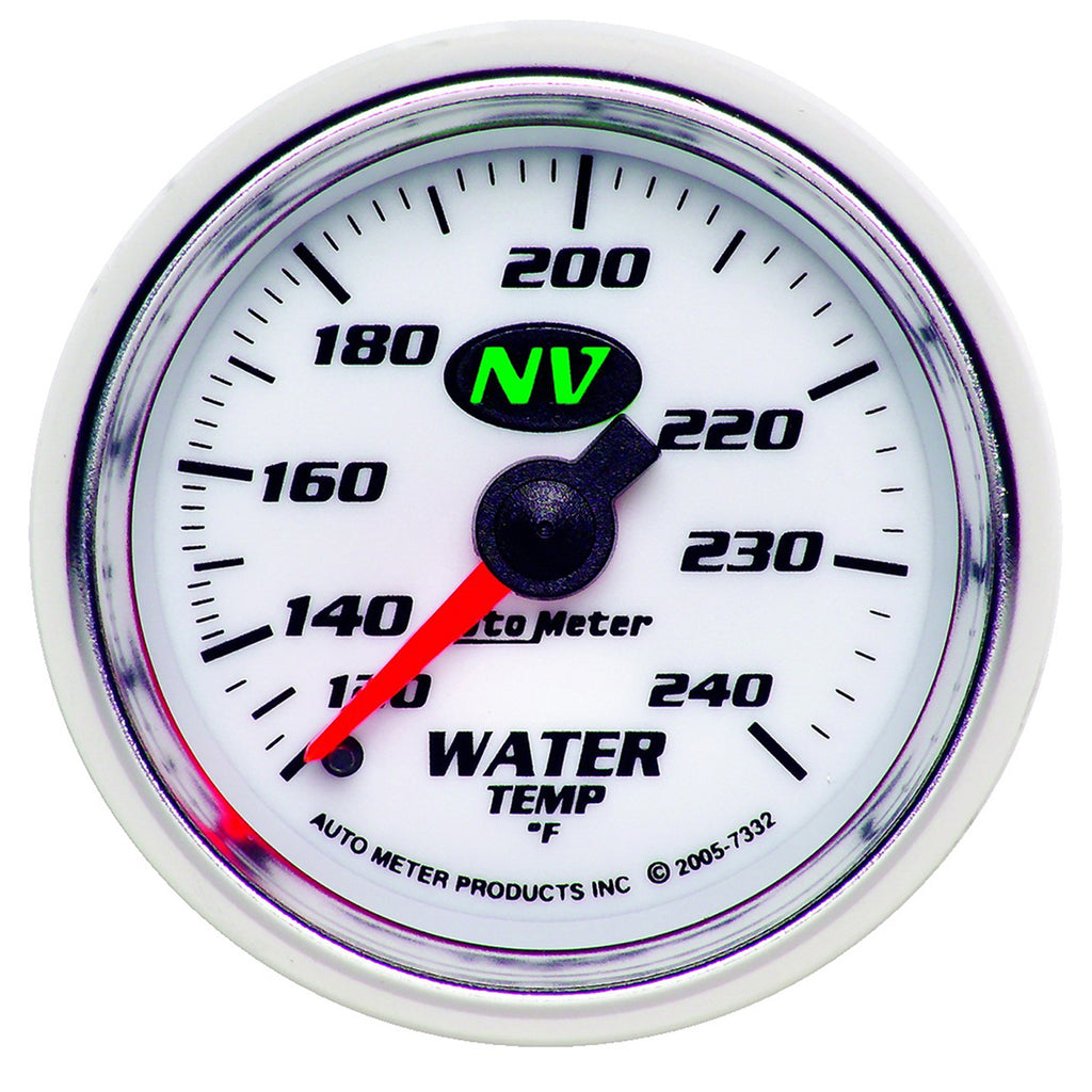 AutoMeter 7332 GAUGE, WATER TEMP, 2 1/16", 120-240?F, MECHANICAL, NV