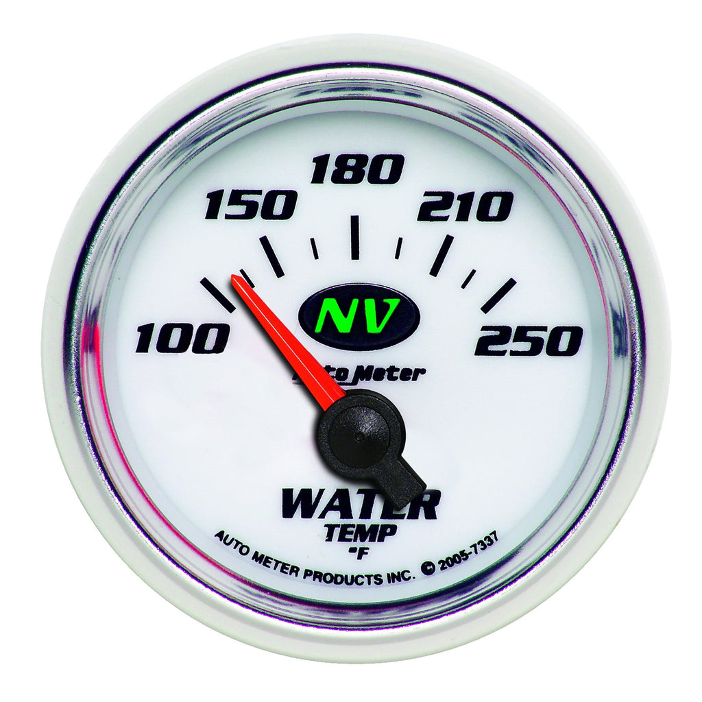 AutoMeter 7337 GAUGE, WATER TEMP, 2 1/16", 100-250?F, ELECTRIC, NV