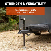 Load image into Gallery viewer, CURT 733926 Lippert Quick Drop Drill-Operated Tongue Jack, 2,000 lbs, 14" Travel