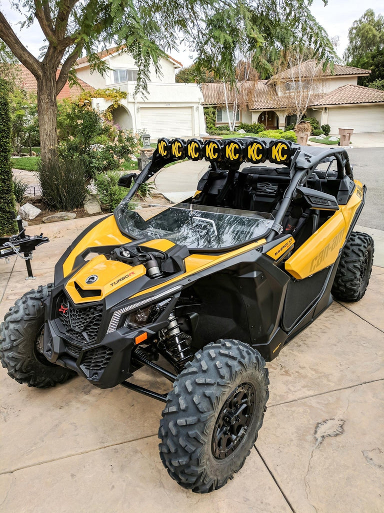 KC HiLiTES 73425 KC Bracket Mount Set 45in Overhead - 2017-2023 Can-Am Maverick X3 for Select Can-Am Maverick X3 900 HO, Can-Am Maverick X3 DS Turbo, Can-Am Maverick X3 DS Turbo R, Can-Am Maverick X3 DS Turbo RR, Can-Am Maverick X3 Max DS Turbo, Can-Am
