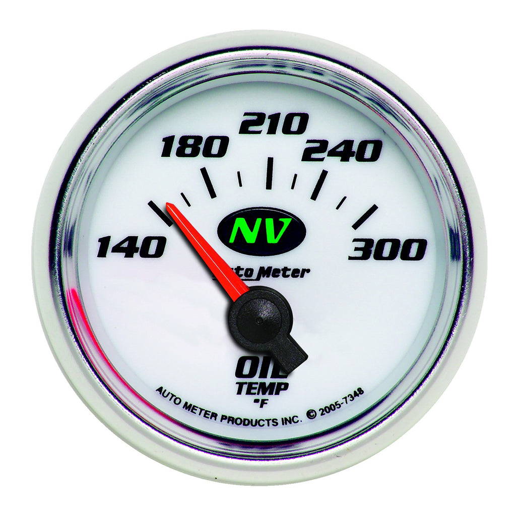 AutoMeter 7348 GAUGE, OIL TEMP, 2 1/16", 140-300?F, ELECTRIC, NV