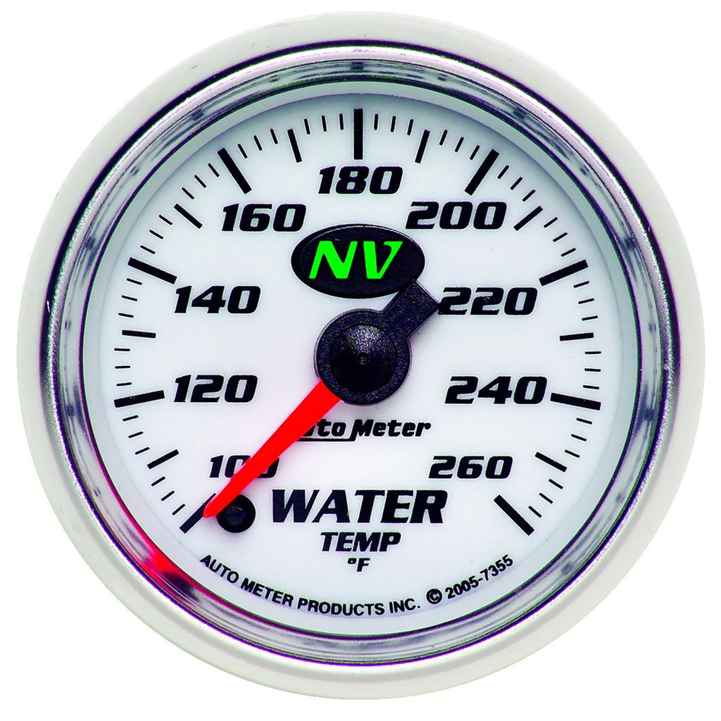AutoMeter 7355 GAUGE, WATER TEMP, 2 1/16", 100-260?F, DIGITAL STEPPER MOTOR, NV