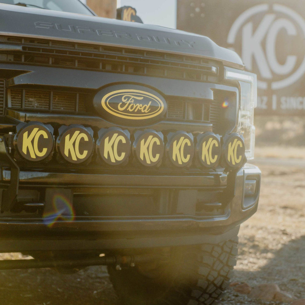 KC HiLiTES 7356 Light Bar Mount - Front Bumper - 2017-2024 Ford Super Duty for Select Ford F-250 Super Duty, Ford F-350 Super Duty, Ford F-450 Super Duty, Ford F-550 Super Duty