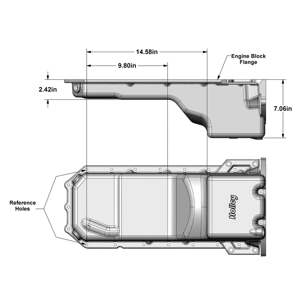 7387-C10-Gen-Iii-Hemi-Swap-Oil-Pan-6.2-Quarts-4.060In-Stroke-Rear-Sump-Non