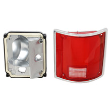 Load image into Gallery viewer, 7387-C10-Tail-Lamp-Lens--Housing-W-Chrome-Trim-Rh-Red-Lens-W-Clear-Reverse