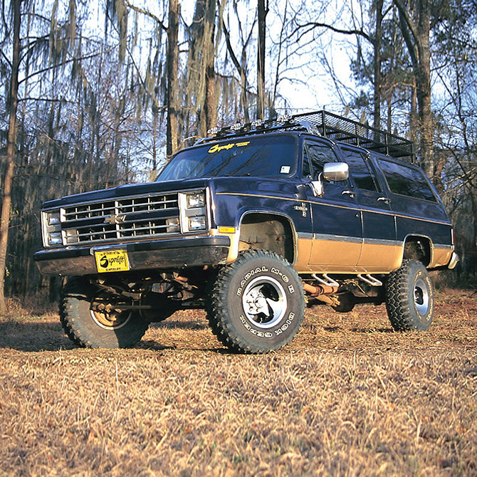 7387-K10K15;7391-BlazerJimmySuburban-12-Ton-4Wd-6In-Lift-Kit-Rear-Block-Kit-WSuperlift-Shock