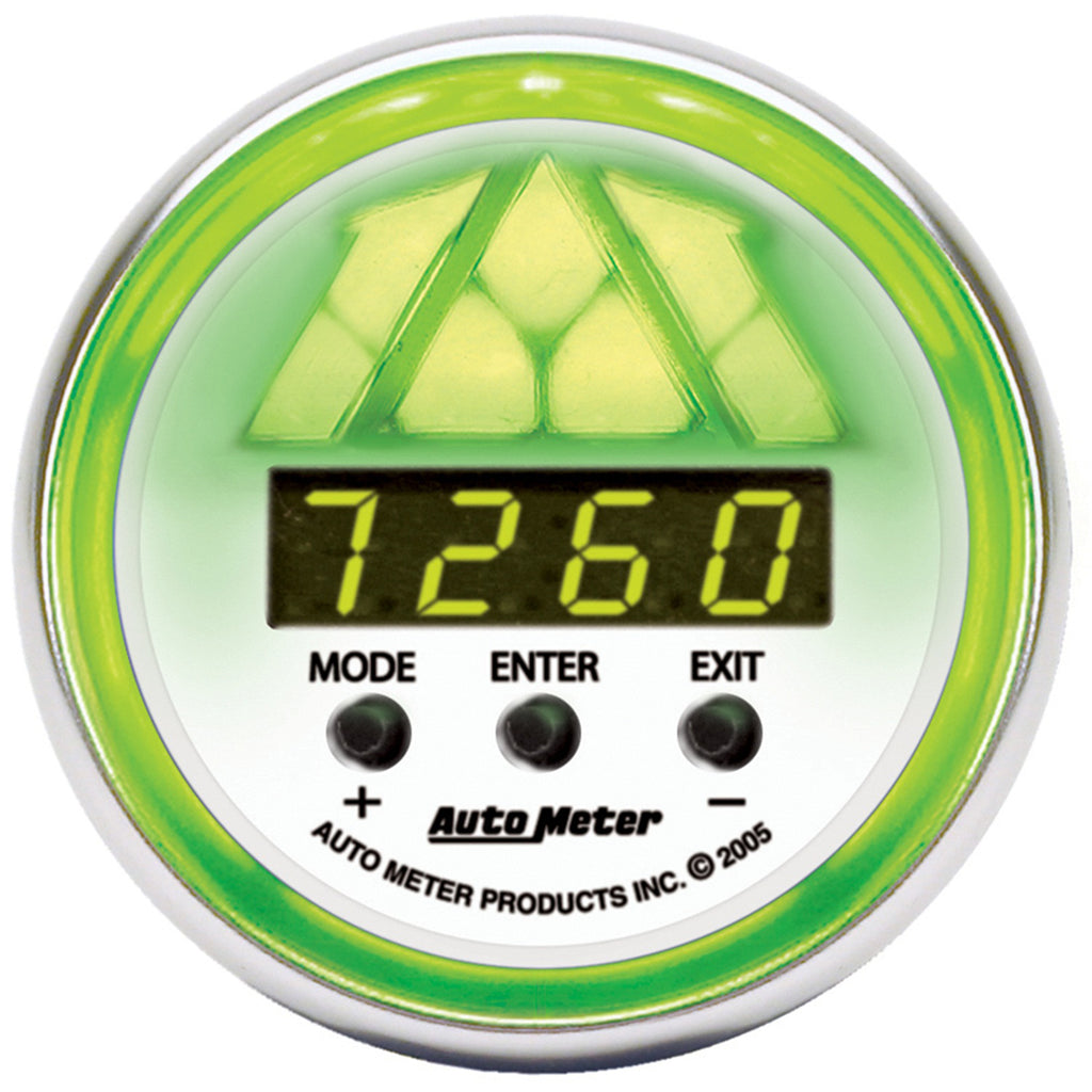 AutoMeter 7387 GAUGE, SHIFT LIGHT, DIGITAL RPM W/ GREEN LED LIGHT, DPSS LEVEL 1, NV