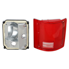 Load image into Gallery viewer, 7391-C10-Tail-Lamp-Lens--Housing-WO-Trim-Rh-Red-Lens-W-Clear-Reverse