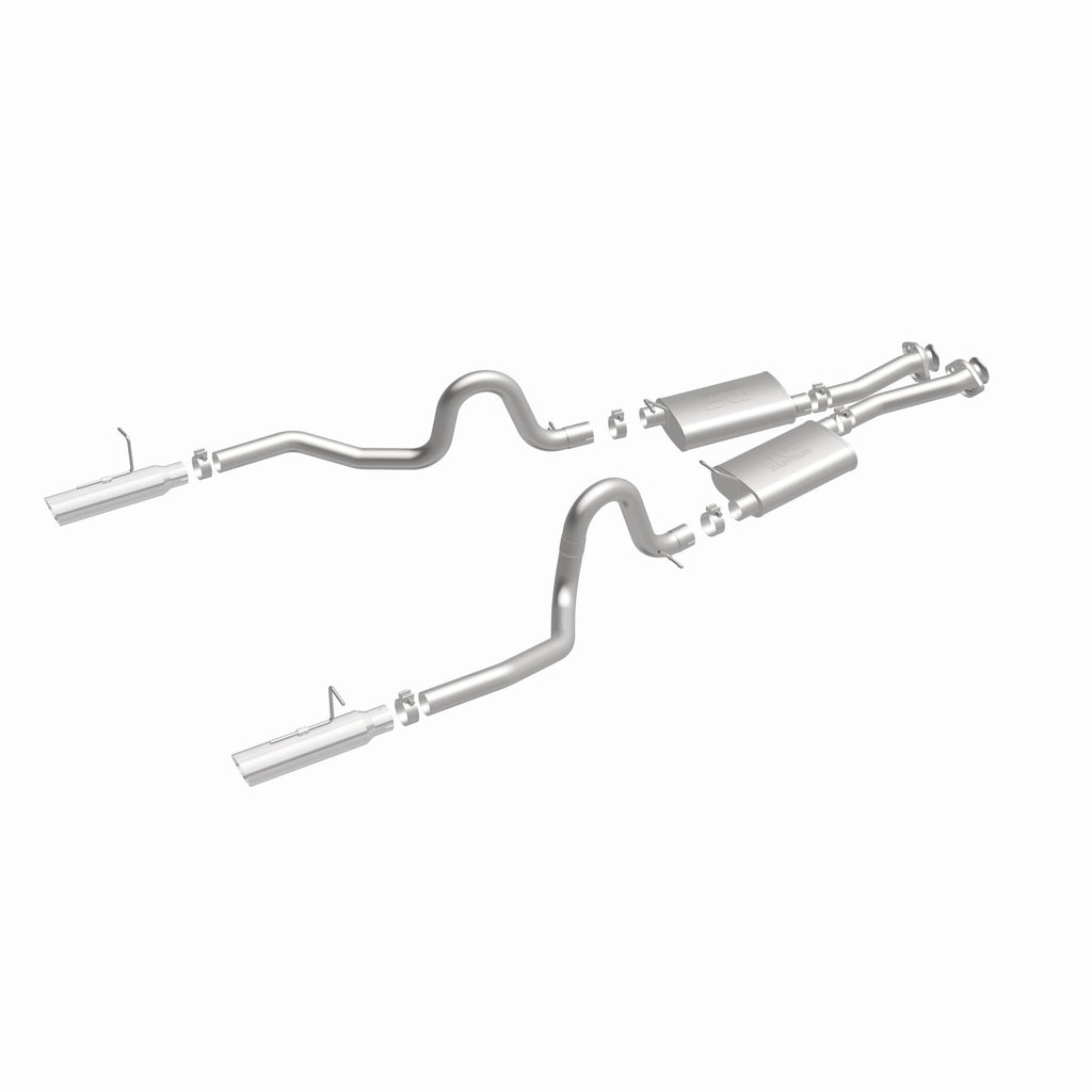 MagnaFlow Exhaust Products 15638 Street Series Polished Cat-Back System for Select Ford Mustang