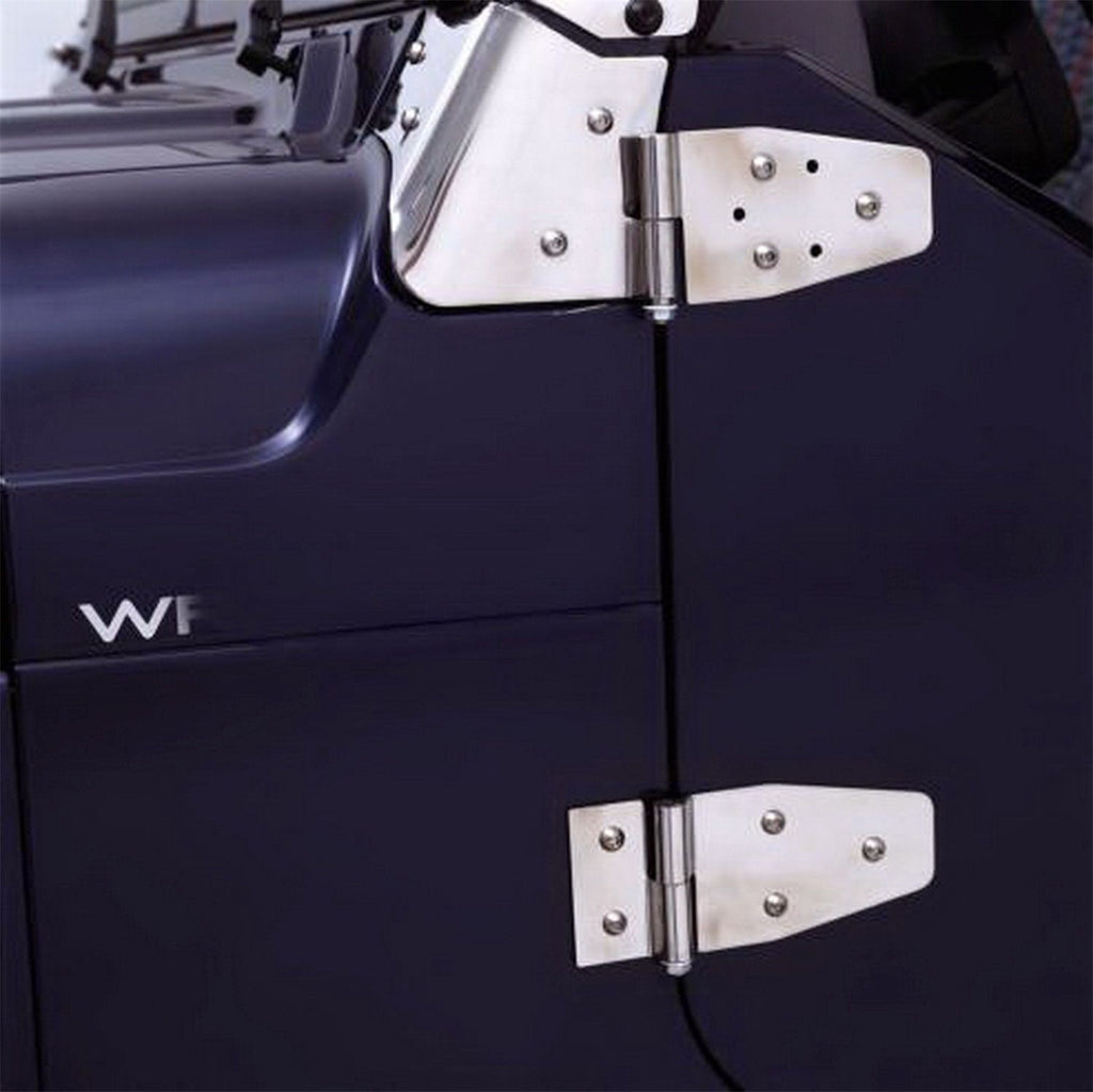 Rampage 7407 Lower Door Hinge Brackets for Select Jeep CJ5, Jeep CJ7, Jeep TJ, Jeep Wrangler