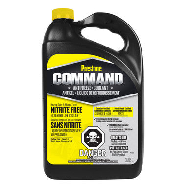 Prestone 74097 Command Nitrite Free ELC Antifreeze+Coolant, YEL NF OAT, 1Gal-RTU50/50