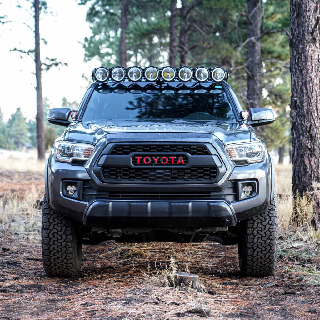 KC HiLiTES 7471 FLEX ERA 3 - Fog Pocket - Brackets Bezels - Round - Toyota for Select Toyota 4Runner, Toyota Tacoma, Toyota Tundra